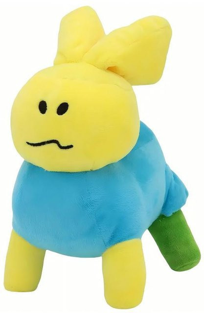 Roblox Forsaken Gubby Plüschtier, Schwarz Weiß Gelb Blau, 25cm, ab 14 Jahren - Bild 1