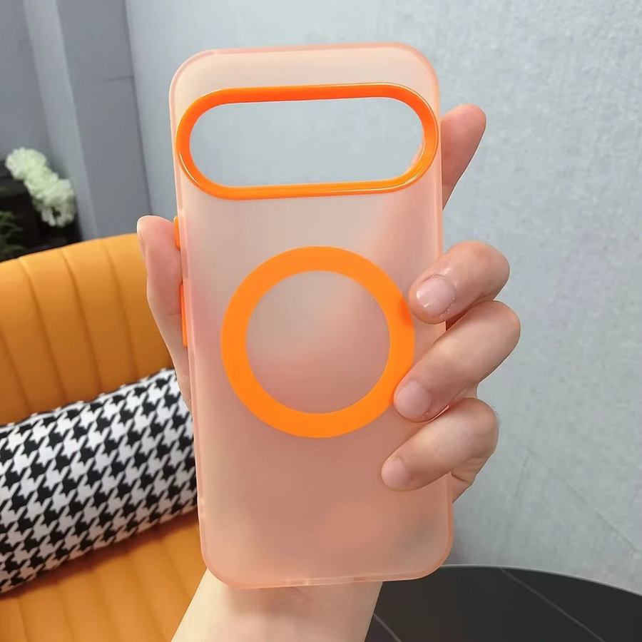 Stoßfeste magnetische Handyhülle in Bonbonfarben mit matter Oberfläche für Google Pixel 10, 9 Pro XL und 8, unterstützt kabelloses Laden - Bild 1