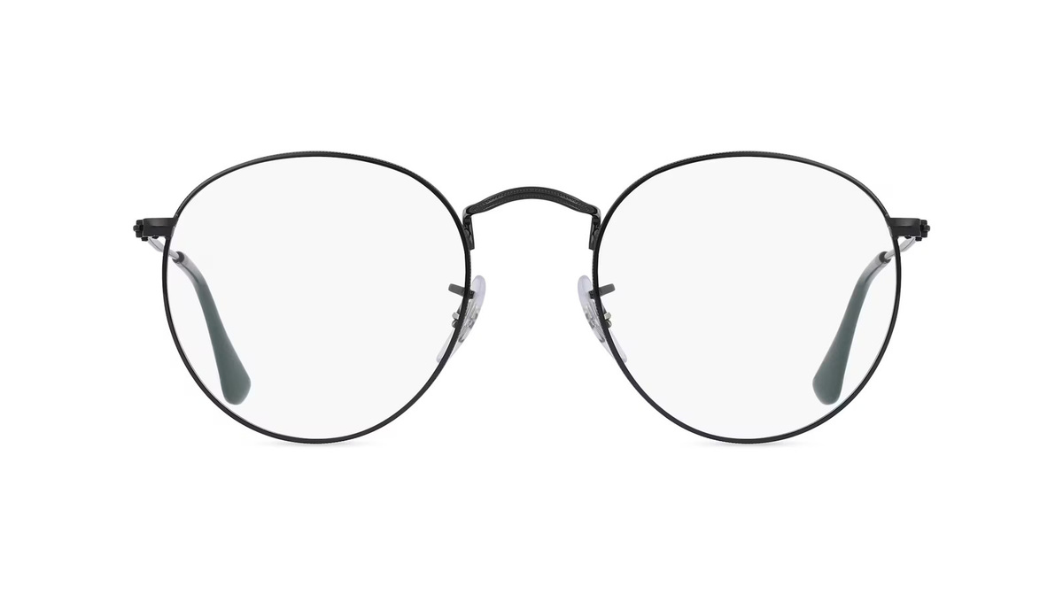 Ray-Ban RX3447V Korrektionsbrille, Vollrand, Rund, Metall, Unisex, Schwarz - Bild 1