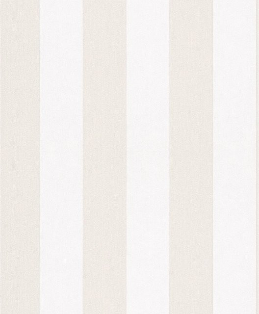 Marburg Vliestapete Hailey Streifen Weiß-Beige FSC - Bild 1