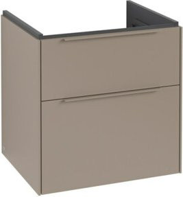 V&B Waschtischunterschrank Subway 3.0 in Tau, B/T/H: 57,2 x 47,8 x 57,6 cm - Bild 1