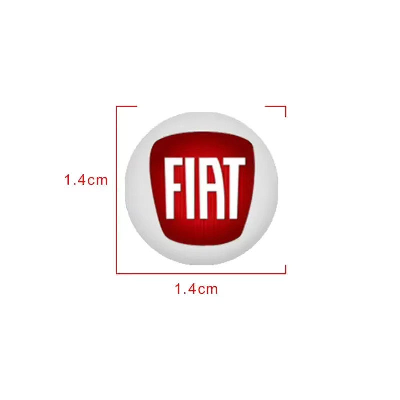 FIAT Auto-Fernbedienungsschlüssel-Emblem Abzeichen in Schwarz für Abarth 500 Panda Bravo Punto Tipo Linea Ducato Freemont, 14 mm - Bild 6