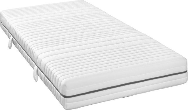 Luna Classic Tonnentaschenfederkernmatratze H3 in Grau mit abnehmbarem Bezug, B/L: 140 x 200 cm - Bild 1