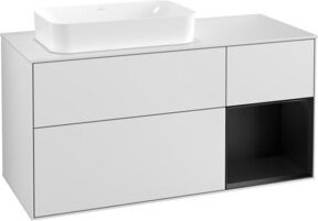 V&B Waschtischunterschrank Finion in Weiß lackiert, Breite: 120 cm, Tiefe: 50,1 cm, Höhe: 50,1 cm - Bild 1