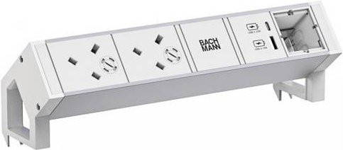 Bachmann Steckdosenleiste 937420 in Weiß mit USB-A und USB-C Anschlüssen - Bild 1