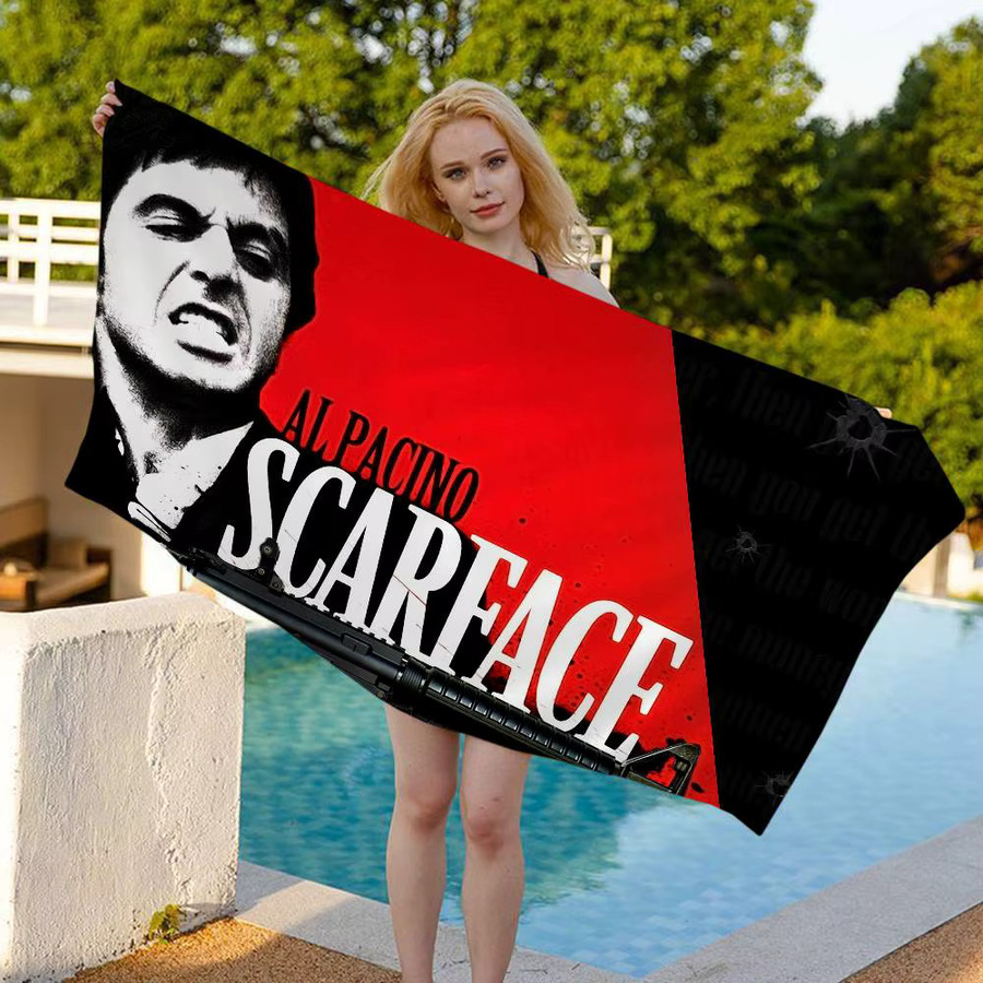 Potdemiel Scarface Badetuch aus Mikrofaser für Kinder, weich und wasserabsorbierend, mehrfarbig - Bild 2