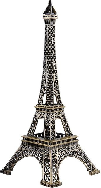 Vintage Eiffelturm Figur mfySpace in Grau aus Metall, Höhe: 25 cm - Bild 1