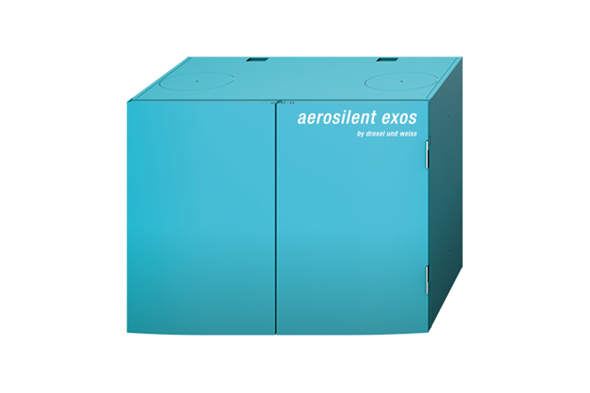 Drexel und Weiss aerosilent exos L zentrales Lüftungsgerät in Turquoise, Artikelnummer 1500170 - Bild 1