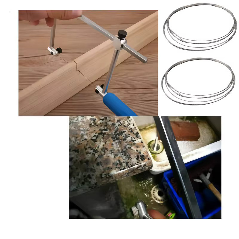 4 Stück glatter Diamantdraht in Silber, 0,45 mm, 10 m zum Polieren von Jade- und Kristallschmuck - Bild 2