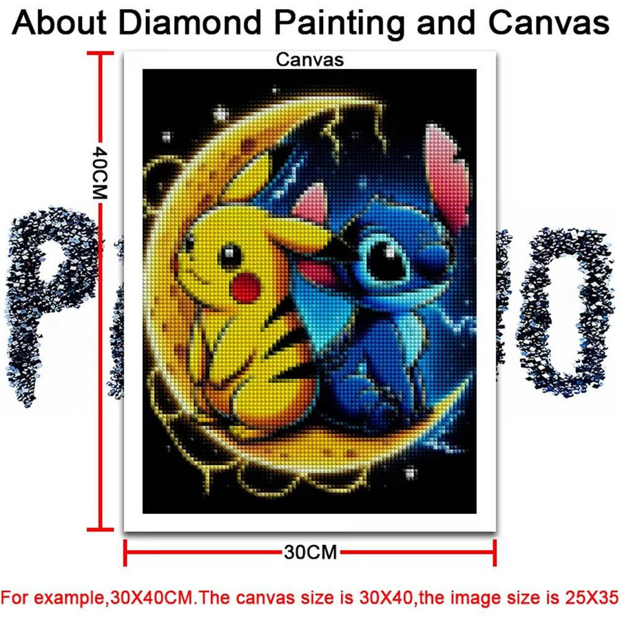 Disney Diamond Painting Set Motiv Lilo und Stitch Multicolor B/H: 20 x 30 cm - Bild 2