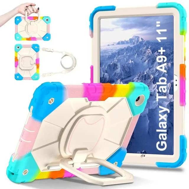 Stoßfeste Armor Schutzhülle für Samsung Galaxy Tab A9 Plus und Tab A11 Plus 11 Zoll in Multicolour - Bild 1