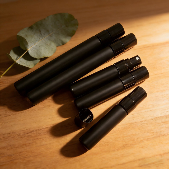StarDu Packing Parfüm-Glasflaschen, 5 Stück, 5ml 10ml, Schwarz, Unisex - Bild 1