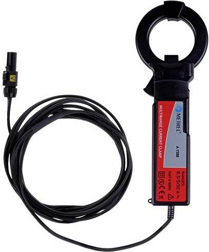 Metrel Stromzangenadapter A 1588 in Schwarz mit Messbereich 0,50 - 50 A AC/DC - Bild 1