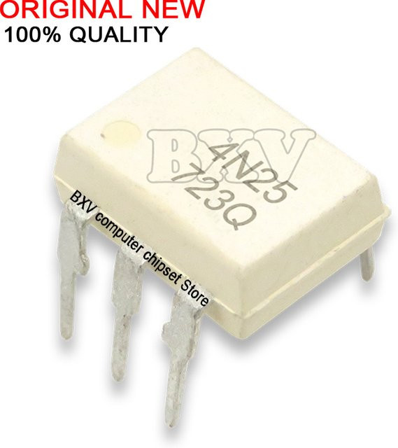 10er Set BXV Optokoppler DIP-6 IC 4N38 4N37 4N36 4N35 4N33 4N32 4N27 4N28 4N25 4N26 in Weiß - Bild 1