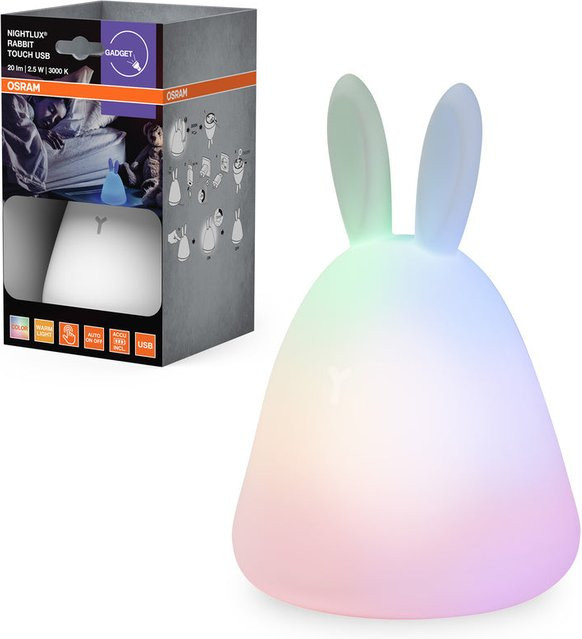 Osram Nightlux Touch Rabbit USB LED-Nachtlicht RGBW, mehrfarbig und dimmbar, mit Akku - Bild 3