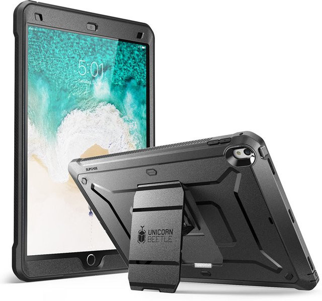 SUPCASE UB PRO Robuste Ganzkörperhülle mit integriertem Displayschutz für iPad Pro 10.5 (2017) und iPad Air 3 (2019), Schwarz - Bild 1