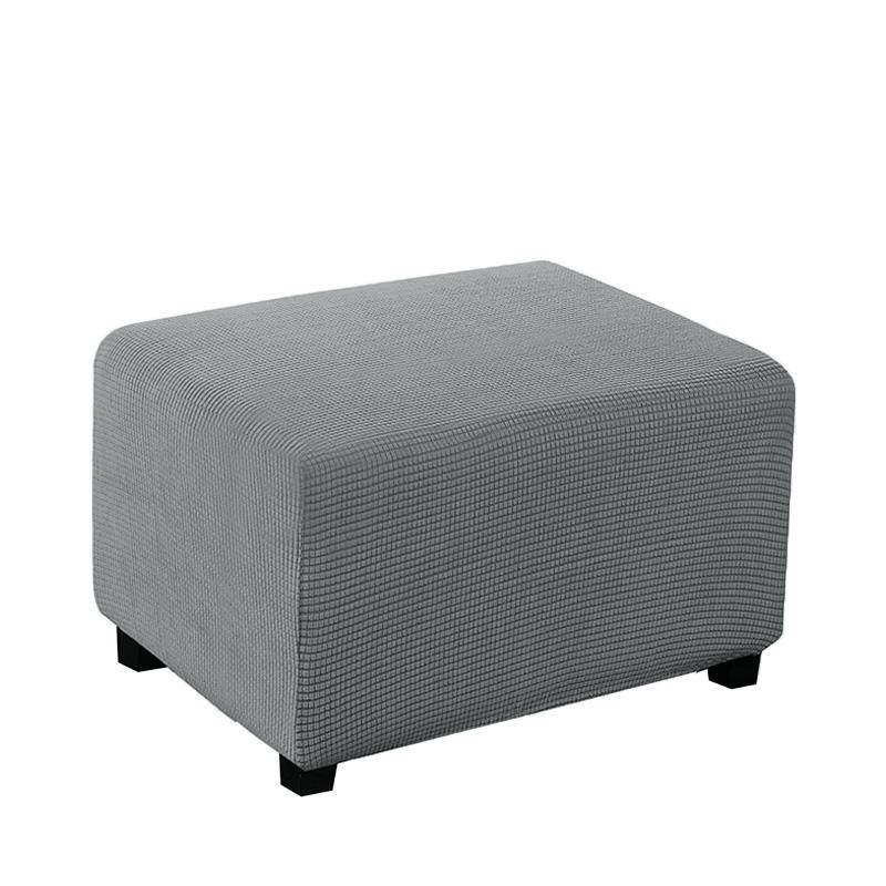 YZFZP Hockerbezug aus Jacquard-Stoff in Kamelfarben, abnehmbarer Ottoman-Bezug für Fußstützen, XL Size - Bild 4