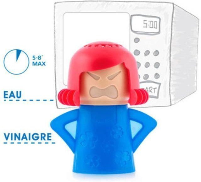 Angry Mama Mikrowellenreiniger von STEL ORA in Blau - Bild 1