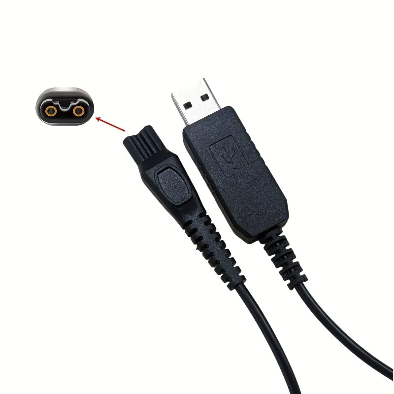 Philips Norelco 15-V-Ladeadapter in Schwarz, Ersatz-Netzkabel kompatibel mit HQ8505 und Serie 7000/5000 Trimmer - Bild 2