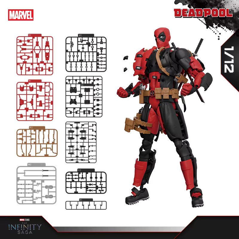 Fondjoy Deadpool Actionfigur, Marvel, 1/12 Modell - Bild 3