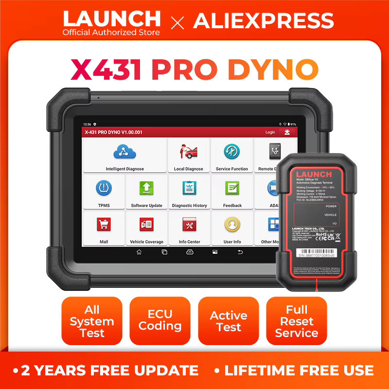 LAUNCH X431 PRO DYNO OBD2 Auto Diagnose Werkzeug Scanner in Schwarz - Bild 2