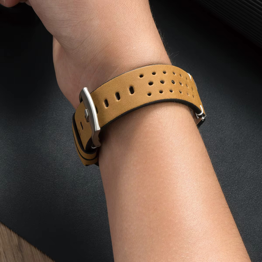 OAKCHARM Uhrenarmband Leder, brown, Unisex, Samsung Galaxy Watch 8 40/44 mm, 8Classic 46 mm, Galaxy Watch Ultra2025 - Bild 3