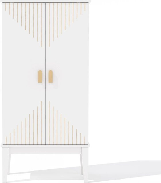 okwish Küchenschrank Sideboard mit 2 Türen in Weiß, B/H/T: 120 x 59 x 30 cm - Bild 1