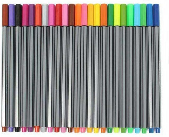 SKYGLORY Fineliner-Stifte Set mit 24 Farben, 0,4 mm feine Spitze, Zeichenstifte für Kunst, Büro und Schule - Bild 1