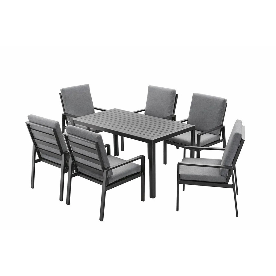 MeXo Garten Essgruppe aus Aluminium für 6 Personen in Grau - Bild 2