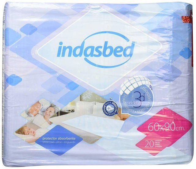 Indasbed Schutzfolie für Bett, 20er-Pack, wasserdicht, Weiß, B/T: 60 x 90 cm - Bild 1