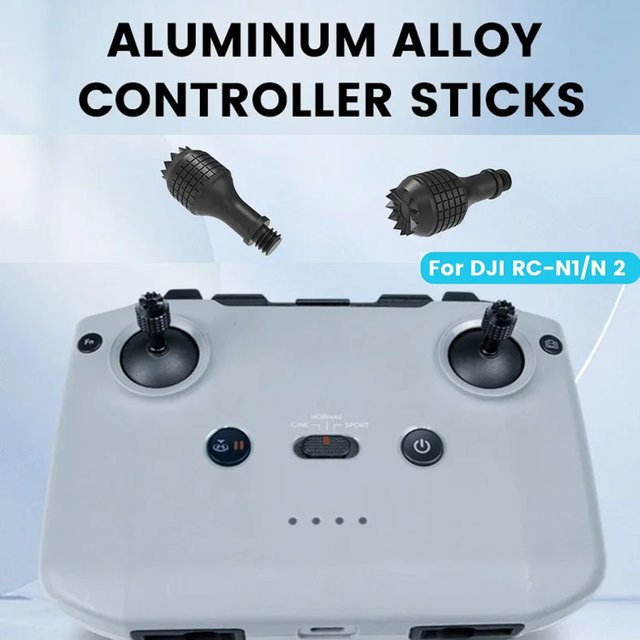 DJI Daumensteuerknöpfe als Joystick-Zubehör für DJI NEO, Mini 4 Pro, Air 3S, FLIP, Mavic 3 und Mini 3 Pro RC/RC 2 Fernbedienungen in Grau - Bild 1