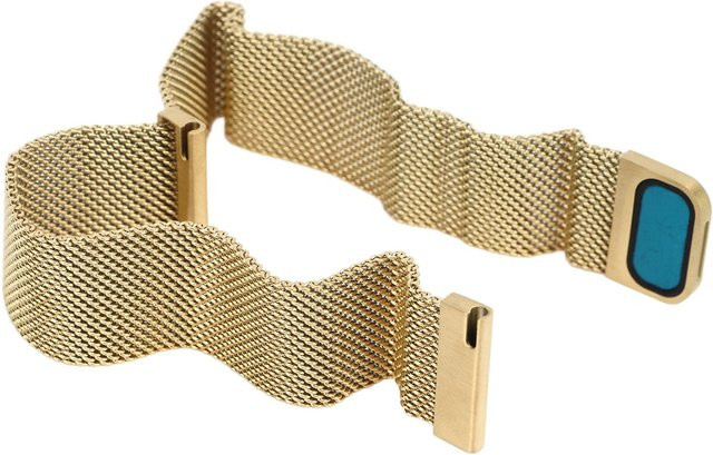 Fishine Smartwatch-Armband Edelstahl, Gold, 18 mm, Unisex - Bild 1