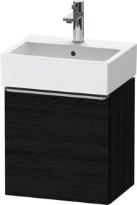 Duravit Waschtischunterschrank D-Neo in Schwarz Matt mit 1 Tür, Wandmontage, B/T/H: 43,4 x 32,2 x 44 cm - Bild 1