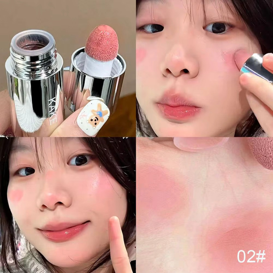 Flüssiges Rouge, Mousse-Rouge, matt, Creme - Bild 2