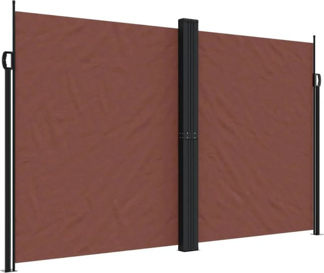 Ausziehbare Seitenmarkise von furnicato in Braun aus Polyester, B/H: 1200 x 200 cm - Bild 1