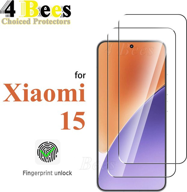Displayschutzfolie aus gehärtetem Glas für Xiaomi 15, transparent, Set mit 2 bis 5 Stück - Bild 1