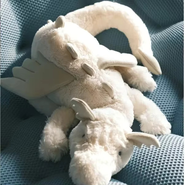 XUYUAN Drachen-Deko-Ornament in Lila, weiches Tischdekor für dein Wohnzimmer - Bild 2