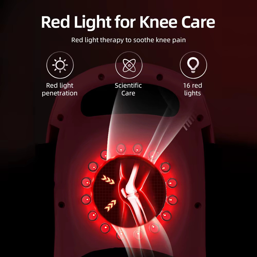 AFDEAL Smart Knie-Massagegerät mit Vibration und Wärmefunktion in Weiß - Bild 3