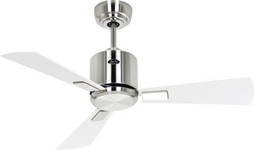 CasaFan ECO NEO III 92 BN-WE/LG WiFi Deckenventilator mit Licht und Fernbedienung in Weiß/Lichtgrau und gebürstetem Chrom - Bild 1