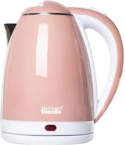 Yiran Furniture Edelstahl Wasserkocher mit Pfeife, 1500W, 2l, Rosa - Bild 1