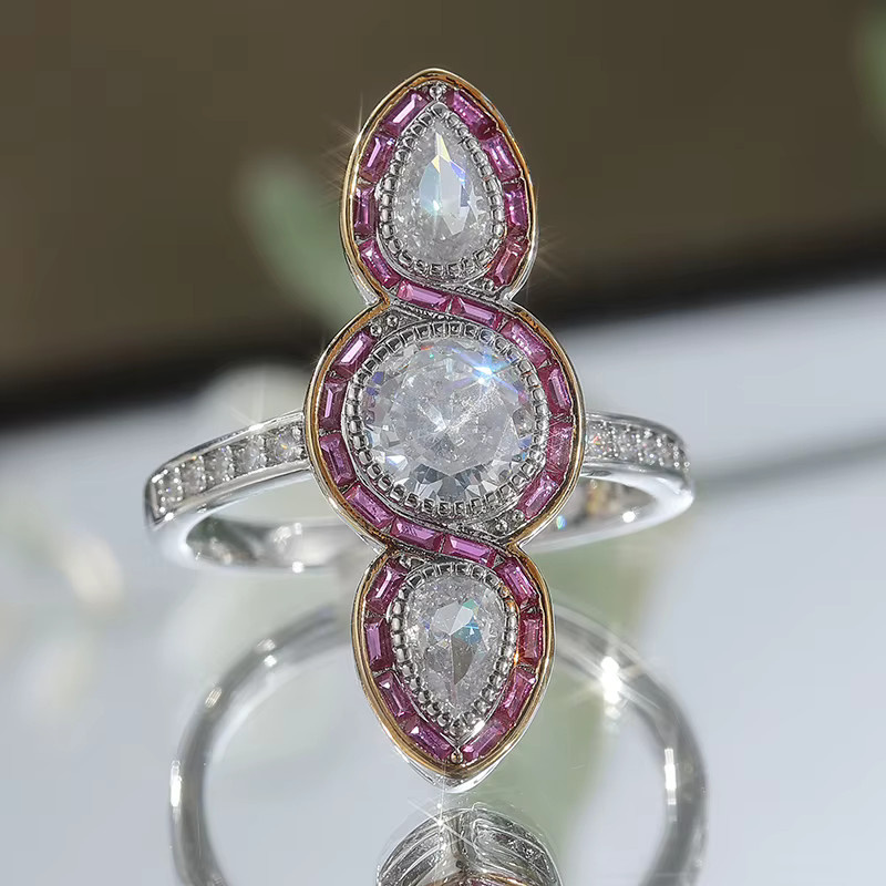 YoYo Ring Vintage, 925 Silber, Zirkonia, Damen - Bild 3