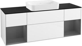 V&B Waschtischunterschrank Finion Wandbeleuchtung in Weiß lackiert B/T/H: 160 x 60,3 x 50,1 cm - Bild 1