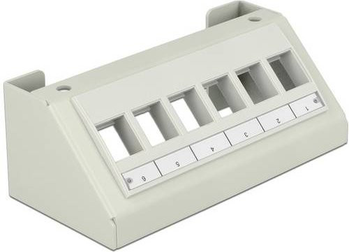 Delock 86218 Patch-Panel Abdeckung in Grau - Bild 1