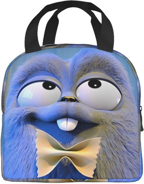 Isolierte Lunchbox mit Grizzy und den Lemmingen von Fancy Style Studio in Blau - Bild 1