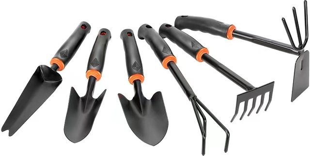 Gartenpflanzwerkzeug Set mit kleiner Schaufel zum Pflanzen und Graben in Grün und Schwarz - Bild 1