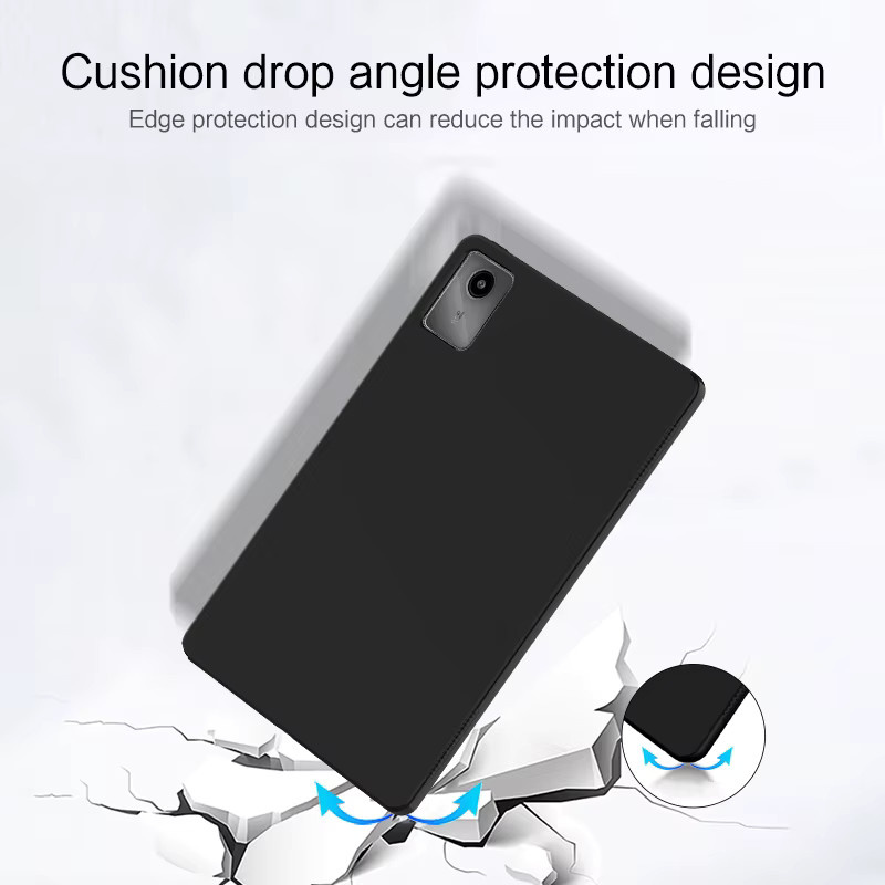 AJIUYU Soft Case für Lenovo Xiaoxin Pad 2024 11 Zoll und Lenovo Tab M11 TB-331FC in Schwarz aus Silikon TPU - Bild 3