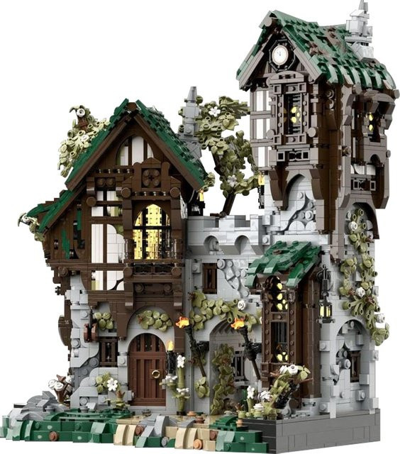 Gobricks MOC-211440 Torwächter, Bausteine, Fantasy, Ziegelstein-Modell - Bild 1