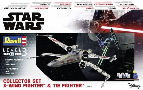 Revell Star Wars Collector Set X-Wing Fighter und TIE Fighter Science Fiction Modellbausatz
