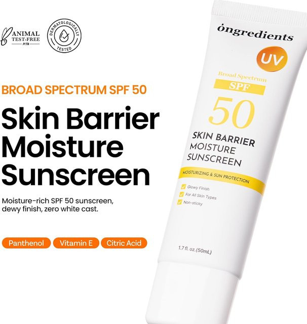 Sonnenschutzcreme Hautbarriere Feuchtigkeit, LSF 50+, 50 ml, Unisex - Bild 1