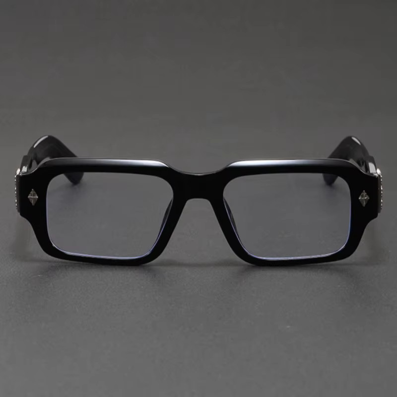 SZTZX Korrekturbrille, Rechteckig, Vollrand, Kunststoff, Schwarz, Herren - Bild 1